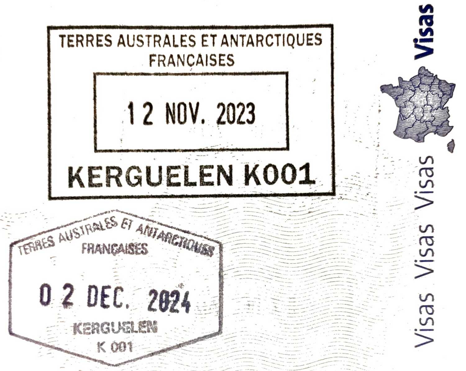 Mes Visas de Kerguelen